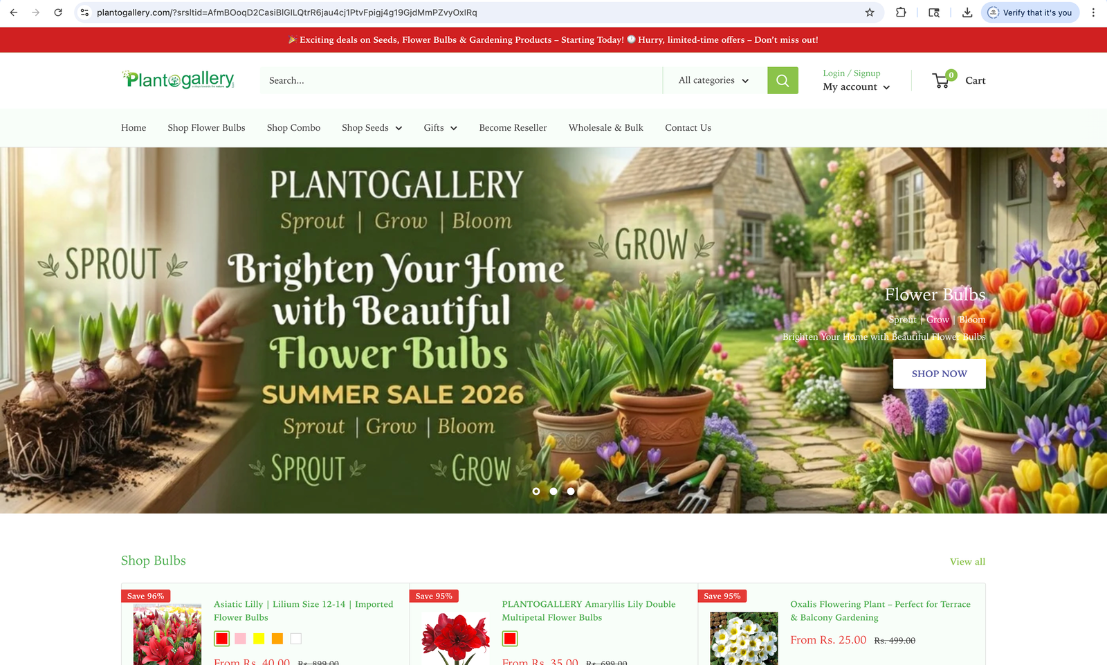 Plan To Gallery website preview